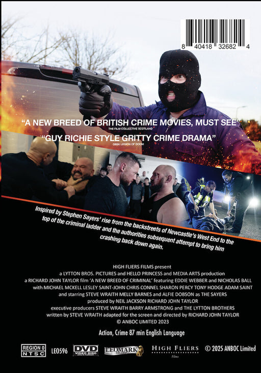 A New Breed of Criminal (MOD) (DVD Movie) - back cover art