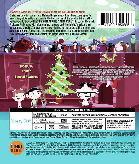 A Night Before Christmas (MOD) (BluRay Movie) - back cover art