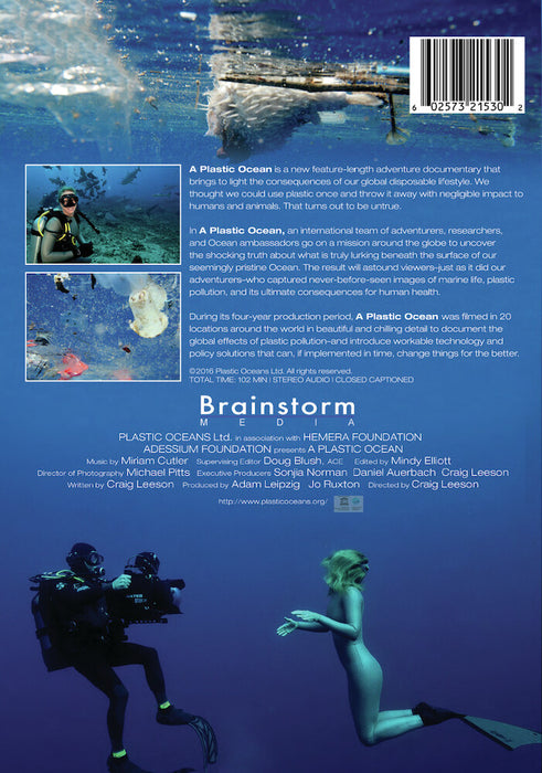 A Plastic Ocean (MOD) (DVD Movie) - back cover art