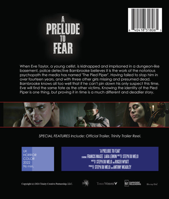 A Prelude To Fear (MOD) (BluRay Movie) - back cover art