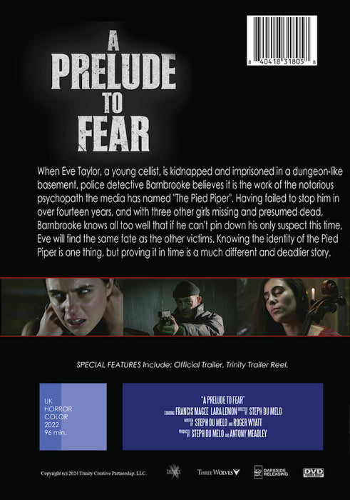 A Prelude To Fear (MOD) (DVD Movie) - back cover art