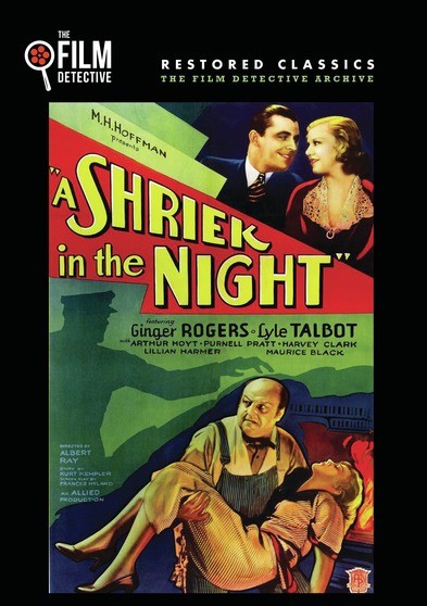 A Shriek in the Night (The Film Detective Restored Version) (MOD) (DVD Movie) - movie cover art