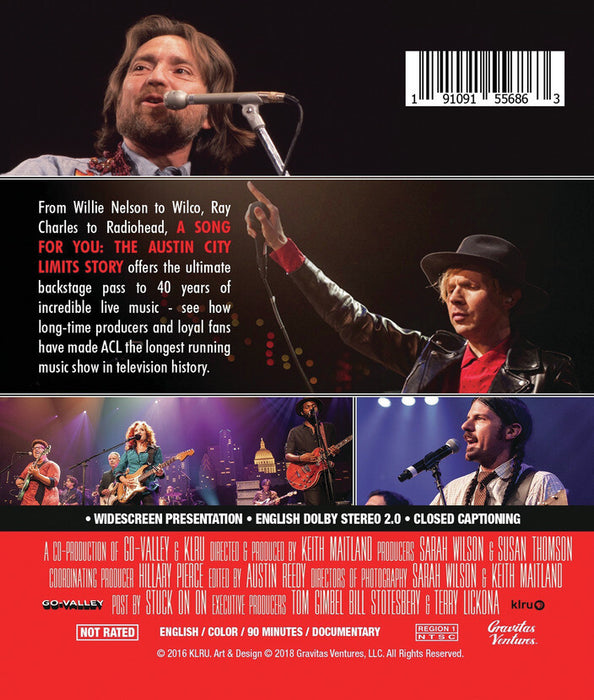 A Song For You: The Austin City Limits Story (MOD) (BluRay Movie) - back cover art