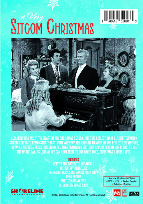 A Very Sitcom Christmas (MOD) (DVD Movie) - back cover art