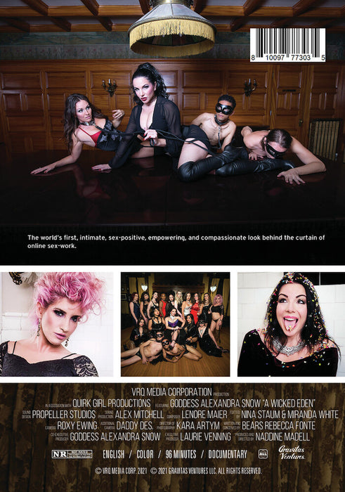 A Wicked Eden (MOD) (DVD Movie) - back cover art