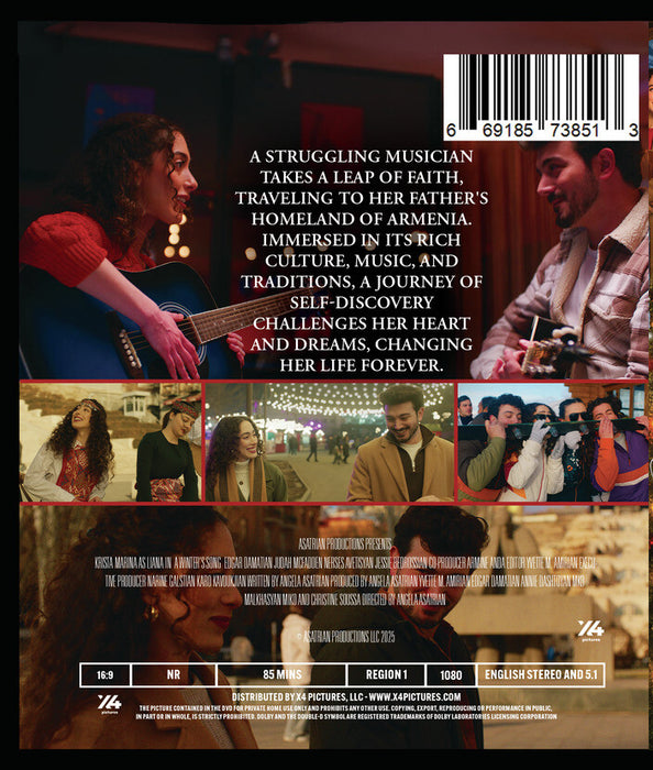 A Winter's Song (MOD) (BluRay Movie) - back cover art