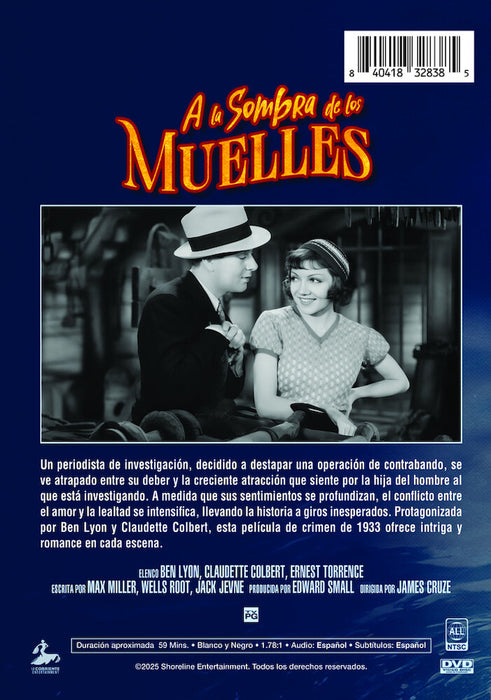 A la Sombra de los Muelles (MOD) (DVD Movie) - back cover art