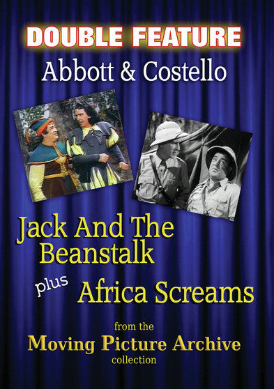 Abbott & Costello Double Feature - Jack and The Beanstalk & Africa Screams (MOD) (DVD Movie) - movie cover art