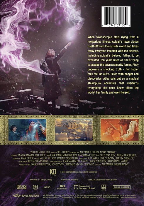 Abigail (MOD) (DVD Movie) - back cover art