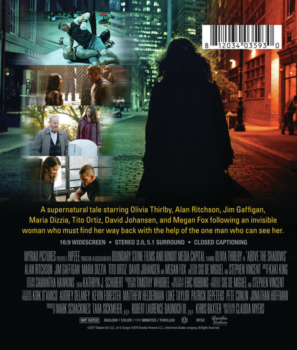 Above the Shadows (MOD) (BluRay Movie) - back cover art
