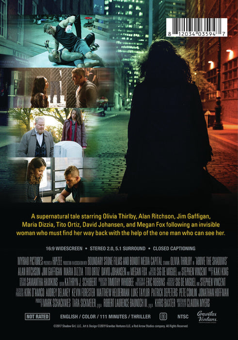 Above the Shadows (MOD) (DVD Movie) - back cover art