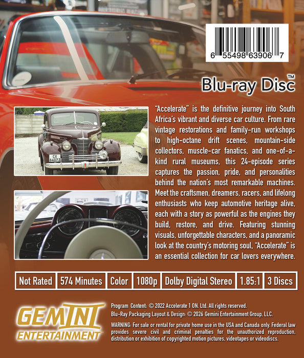 Accelerate: The Complete Series (MOD) (BluRay Movie) - back cover art