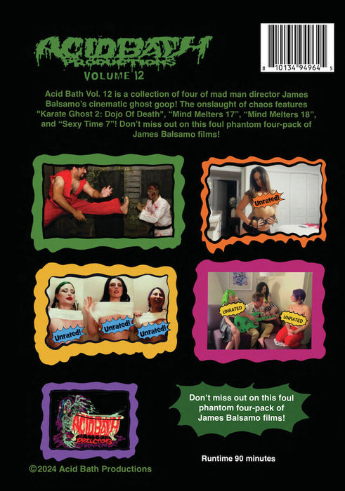 Acid Bath Productions Vol.12 (MOD) (DVD Movie) - back cover art