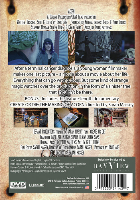 Acorn (MOD) (DVD Movie) - back cover art