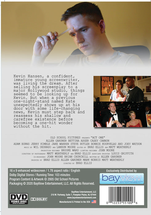 Act One (MOD) (DVD Movie) - back cover art