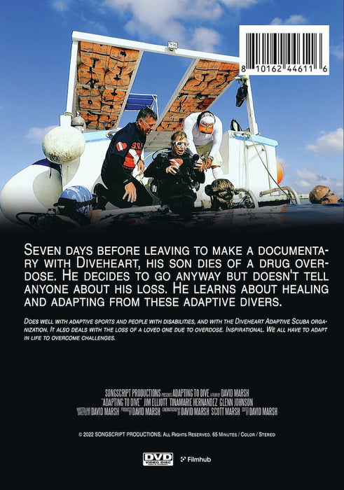 Adapting To Dive (MOD) (DVD Movie) - back cover art