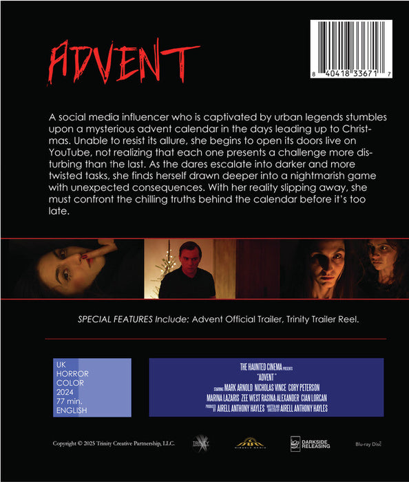 Advent (MOD) (BluRay Movie) - back cover art