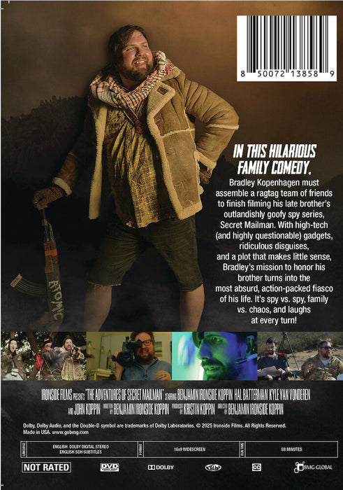 Adventures of Secret Mailman (MOD) (DVD Movie) - back cover art