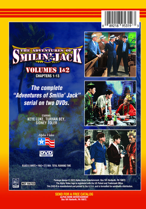 Adventures of Smilin' Jack (MOD) (DVD Movie) - back cover art