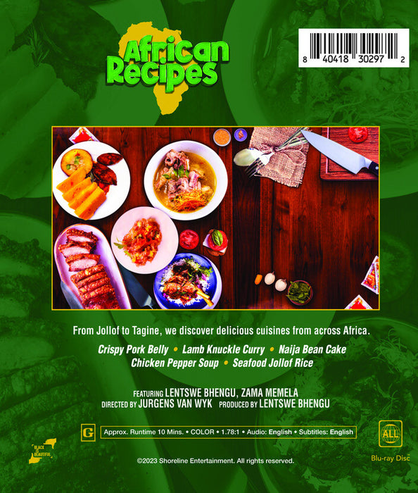 African Recipes (5 Episodes) (MOD) (BluRay Movie) - back cover art