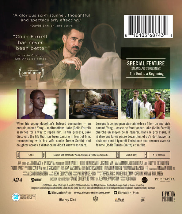After Yang (MOD) (BluRay Movie) - back cover art