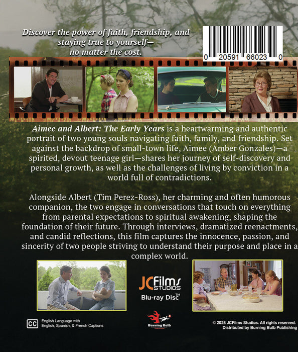 Aimee and Albert: The Early Years (MOD) (BluRay Movie) - back cover art