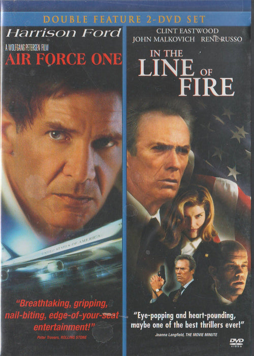 Air Force One / In the Line of Fire DVD - movie cover art