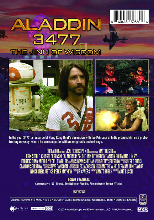 Aladdin 3477: The Jinn of Wisdom (MOD) (DVD Movie) - back cover art