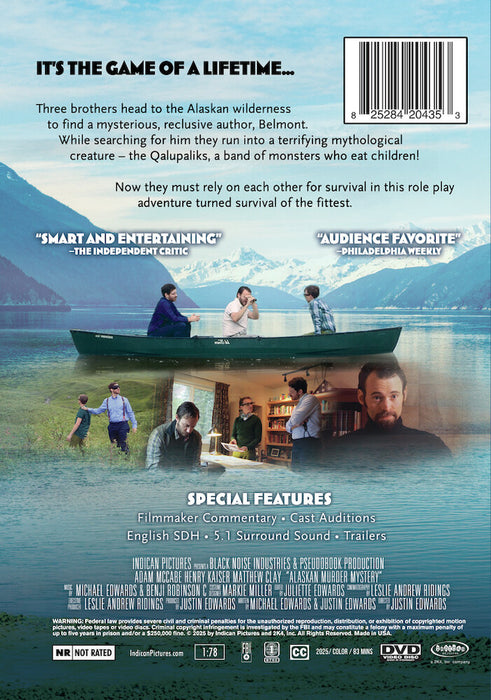 Alaskan Murder Mystery (MOD) (DVD Movie) - back cover art