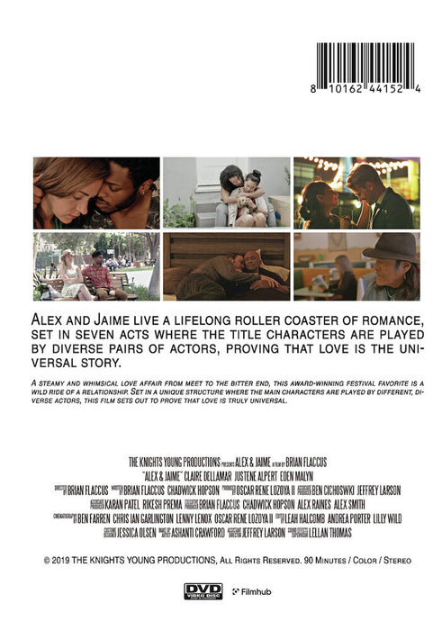 Alex & Jaime (MOD) (DVD Movie) - back cover art