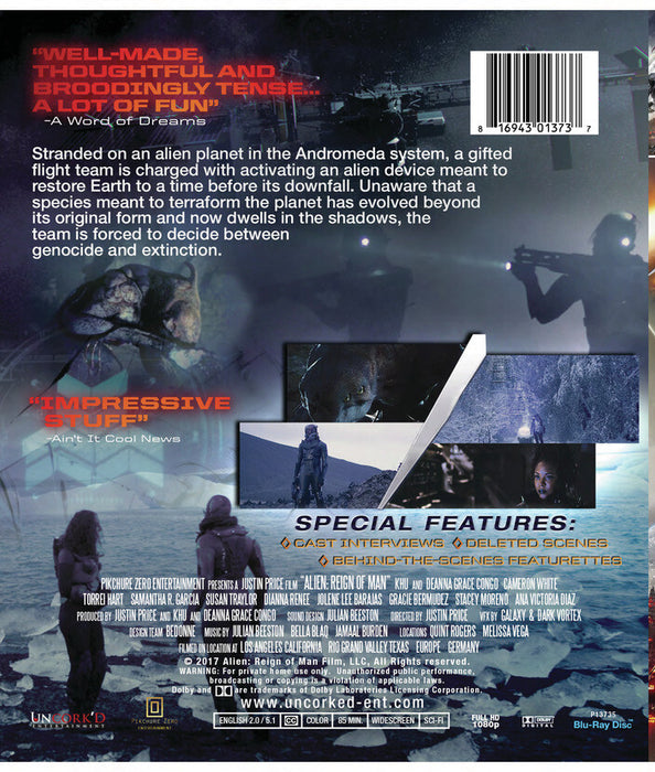 Alien - Reign Of Man (MOD) (BluRay Movie) - back cover art