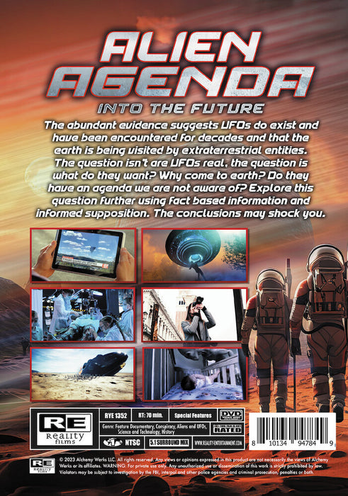 Alien Agenda: Into The Future (MOD) (DVD Movie) - back cover art