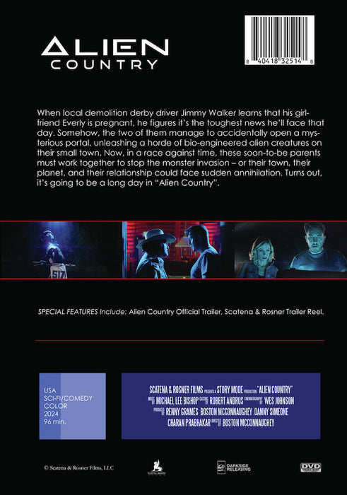 Alien Country (MOD) (DVD Movie) - back cover art