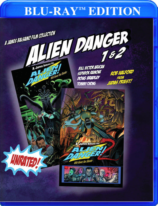 Alien Danger 1 & 2! Double Disc (MOD) (BluRay Movie) - movie cover art