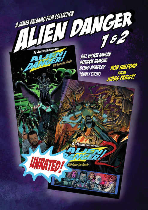 Alien Danger 1 & 2! Double Disc (MOD) (DVD Movie) - movie cover art