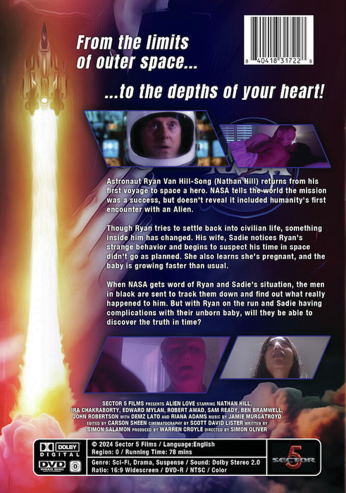 Alien Love (MOD) (DVD Movie) - back cover art