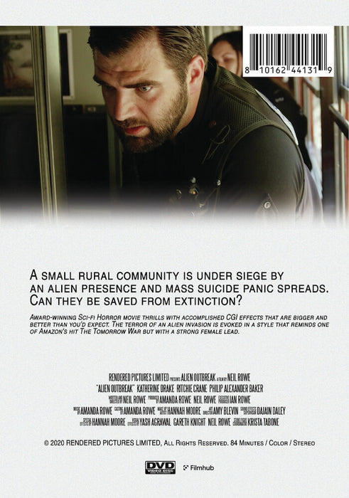 Alien Outbreak (MOD) (DVD Movie) - back cover art