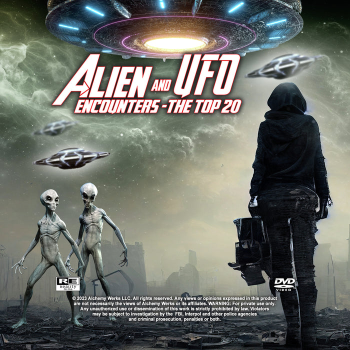 Alien and UFO Encounters: The Top 20 (MOD) (DVD Movie) - movie cover art