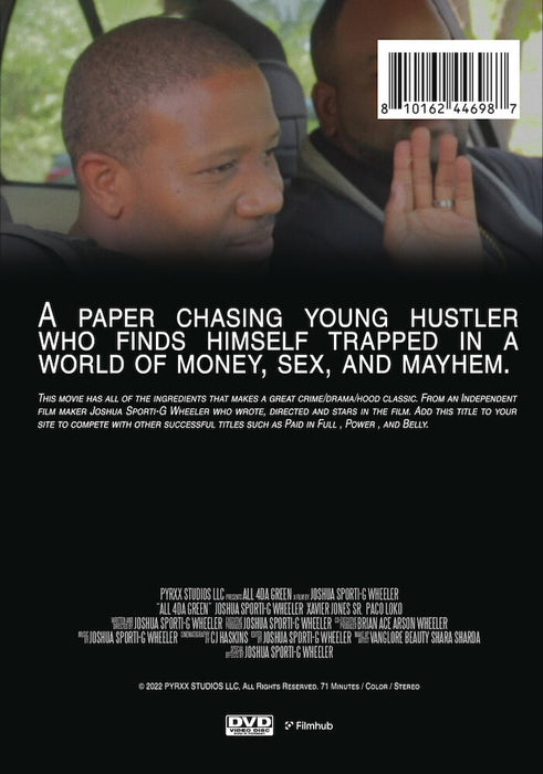 All 4da Green (MOD) (DVD Movie) - back cover art