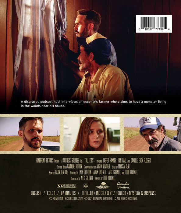 All Eyes (MOD) (BluRay Movie) - back cover art