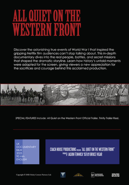 All Quiet on the Western Front (MOD) (DVD Movie) - back cover art