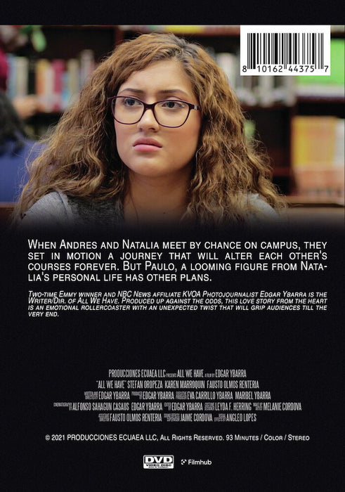 All We Have (MOD) (DVD Movie) - back cover art
