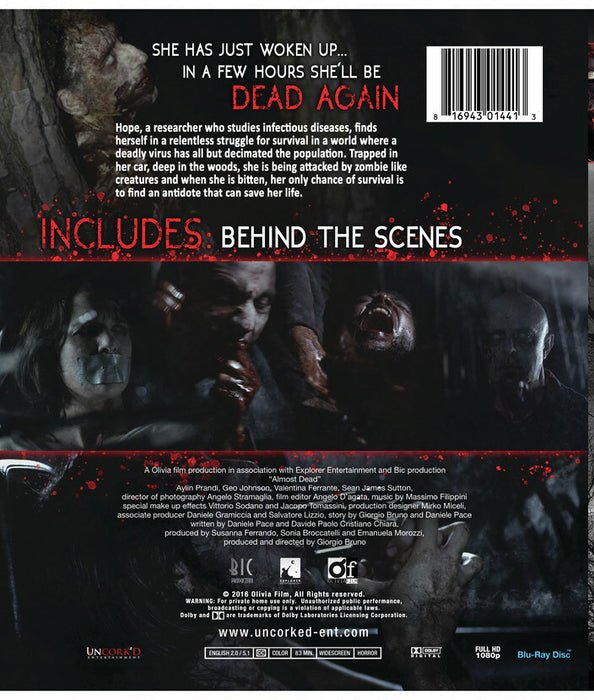 Almost Dead (MOD) (BluRay Movie) - back cover art