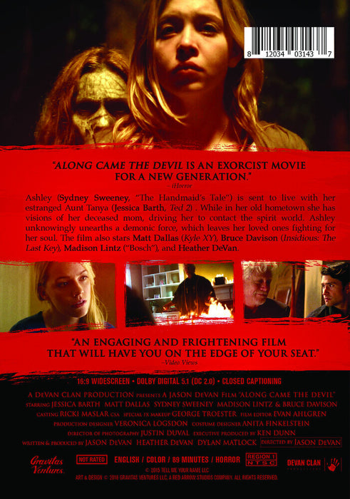Along Came The Devil (MOD) (DVD Movie) - back cover art