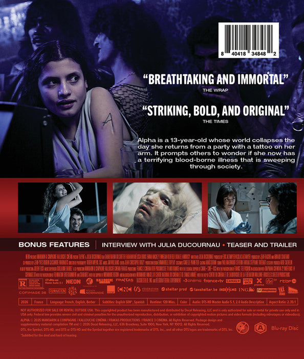 Alpha (MOD) (BluRay Movie) - back cover art