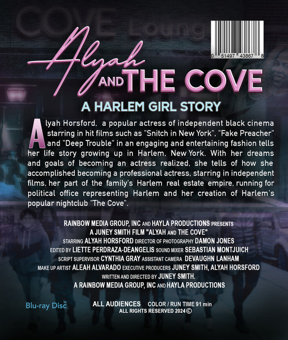Alyah and The Cove (MOD) (BluRay Movie) - back cover art