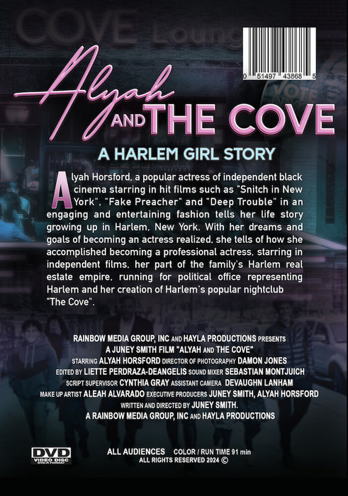 Alyah and The Cove (MOD) (DVD Movie) - back cover art