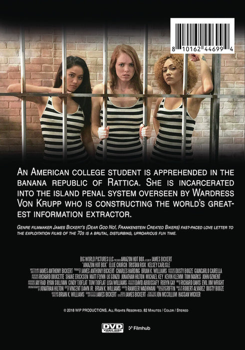 Amazon Hot Box (MOD) (DVD Movie) - back cover art