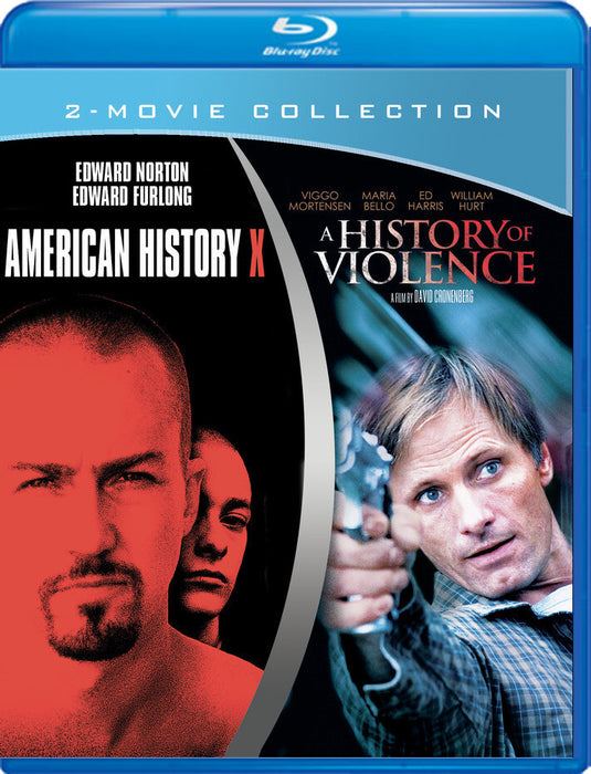 American History X/ A History of Violence (MOD) (BluRay Movie) - movie cover art