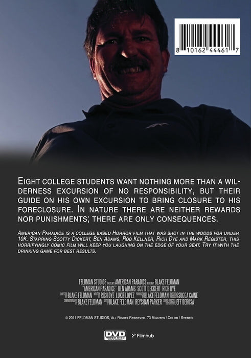 American Paradice (MOD) (DVD Movie) - back cover art